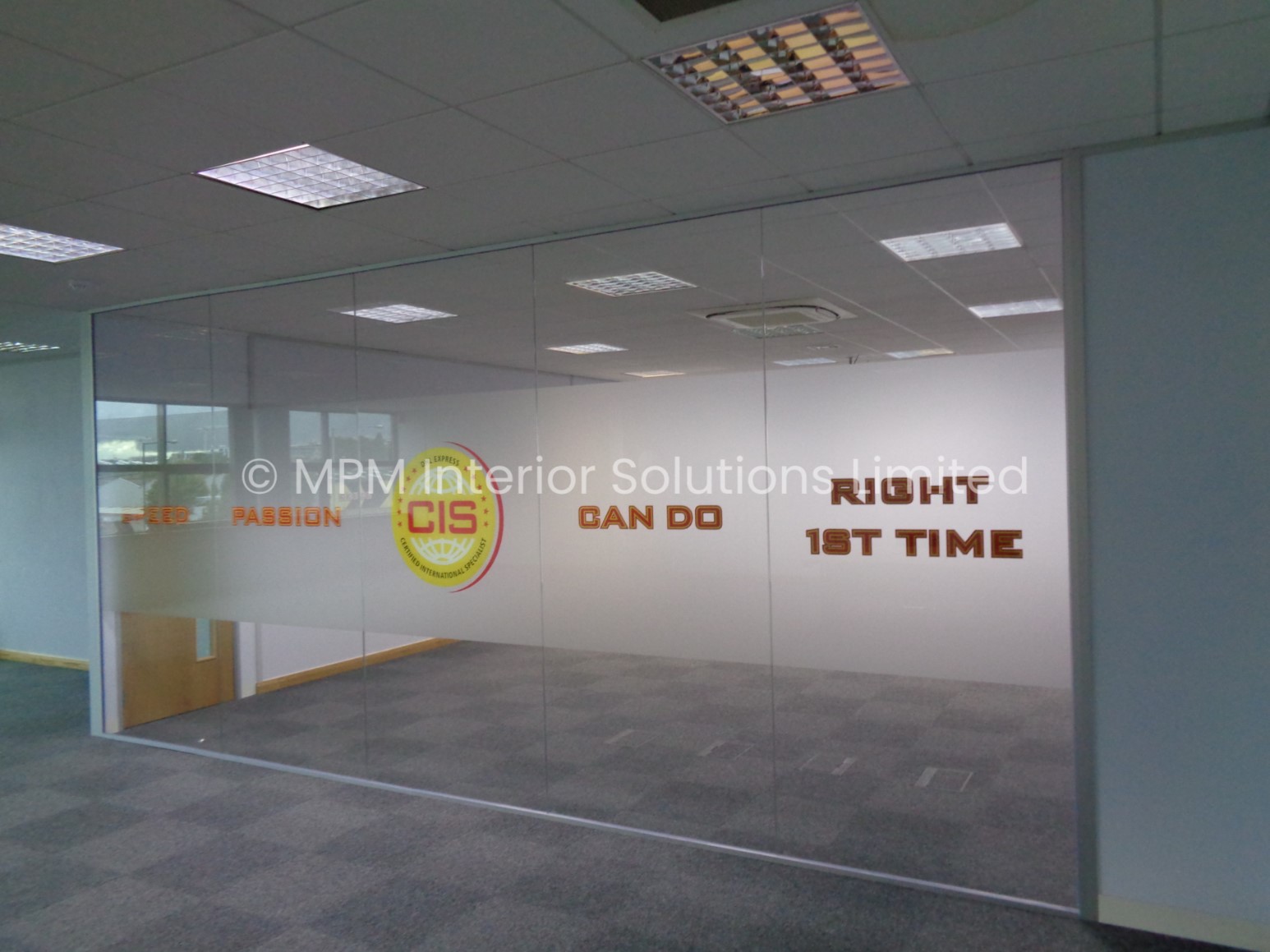 Frameless Glass Office Partitioning, 75mm > 100mm Demountable Office Partitioning, DHL International (UK) Ltd (Park Royal, London), MPM Interior Solutions Limited