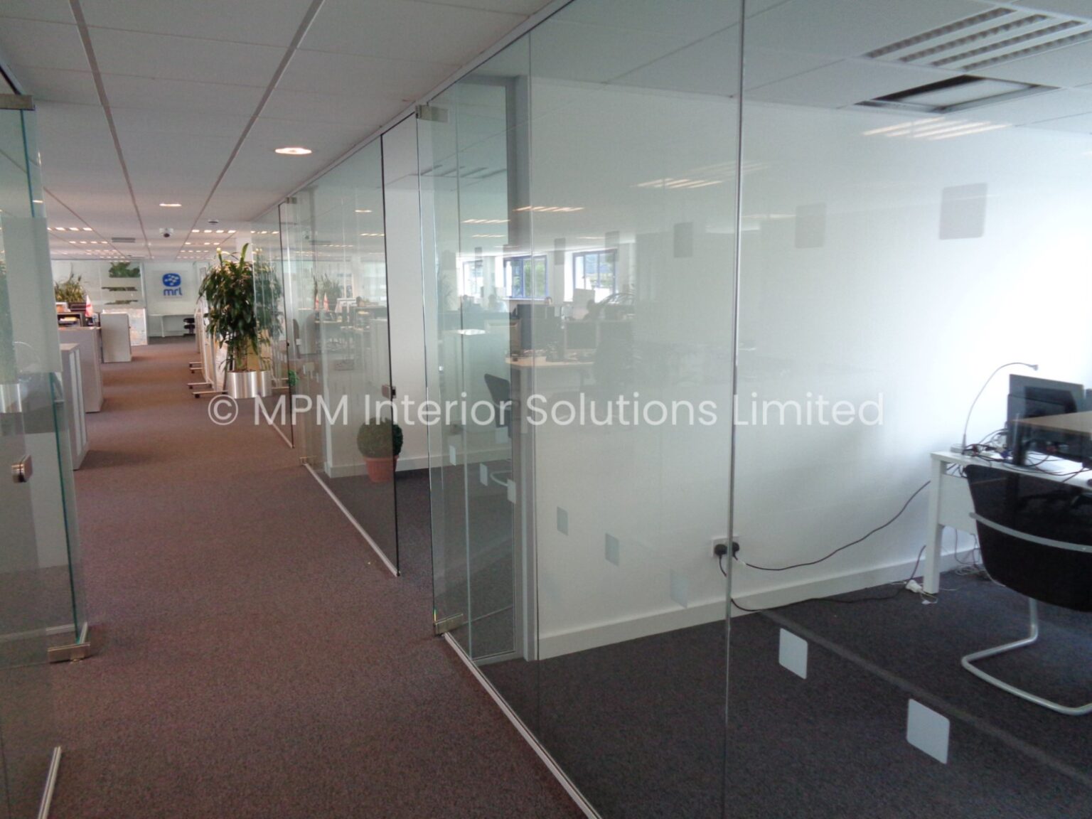 Frameless Glass Office Partitioning, 75mm > 100mm Demountable Office Partitioning, Office Refurbishment/Fit-Out, MRL Consulting Group Ltd (Hove, East Sussex), MPM Interior Solutions Limited