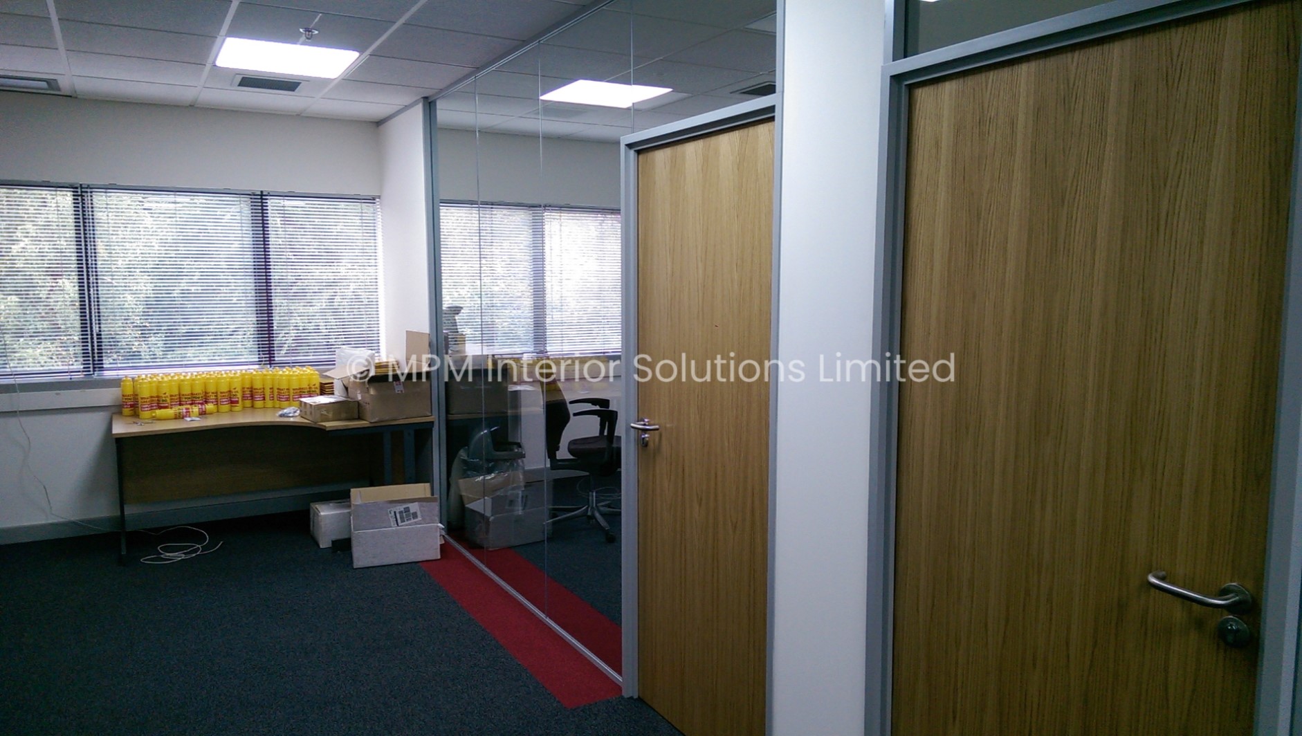Frameless Glass Office Partitioning, 75mm > 100mm Demountable Office Partitioning, Office Refurbishment/Fit-Out, DHL International (UK) Ltd (Orbital Park, Hounslow, London), MPM Interior Solutions Limited