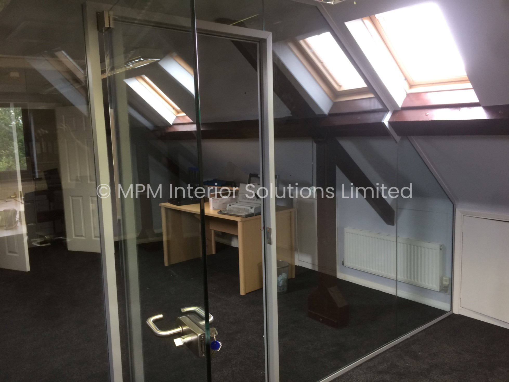 Frameless Glass Office Partitioning, Edwards & Ward Ltd (Crowborough, East Sussex), MPM Interior Solutions Limited